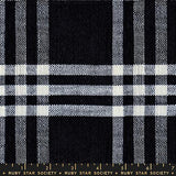 Ruby Star Society - Warp Weft Mystic Fable - Horizon Plaid Chore Coat - Black