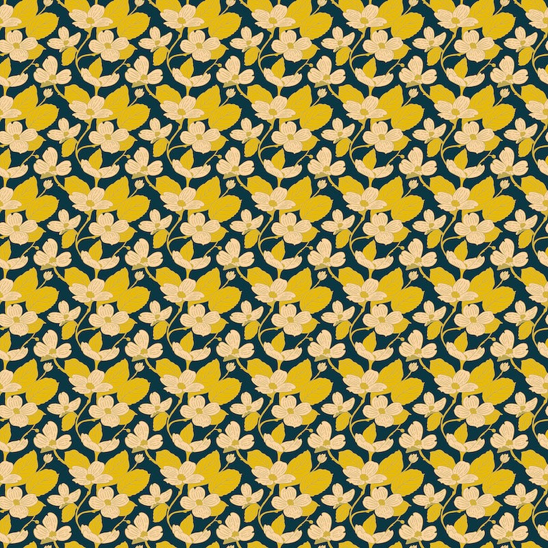 Figo - Bramble & Bloom - Dogwood - Navy