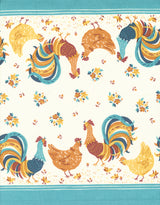 Moda - 16" Cotton Toweling - Classic Retro - Cluck Cluck
