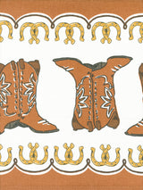 Moda - 16" Cotton Toweling - Classic Retro - Cowboy Boots