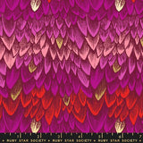 Ruby Star Society - Fireglow Metallic - Rose Feathers