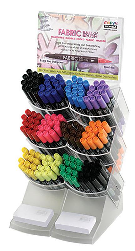 Fabric Ball & Brush Fabric Markers - Various Colors