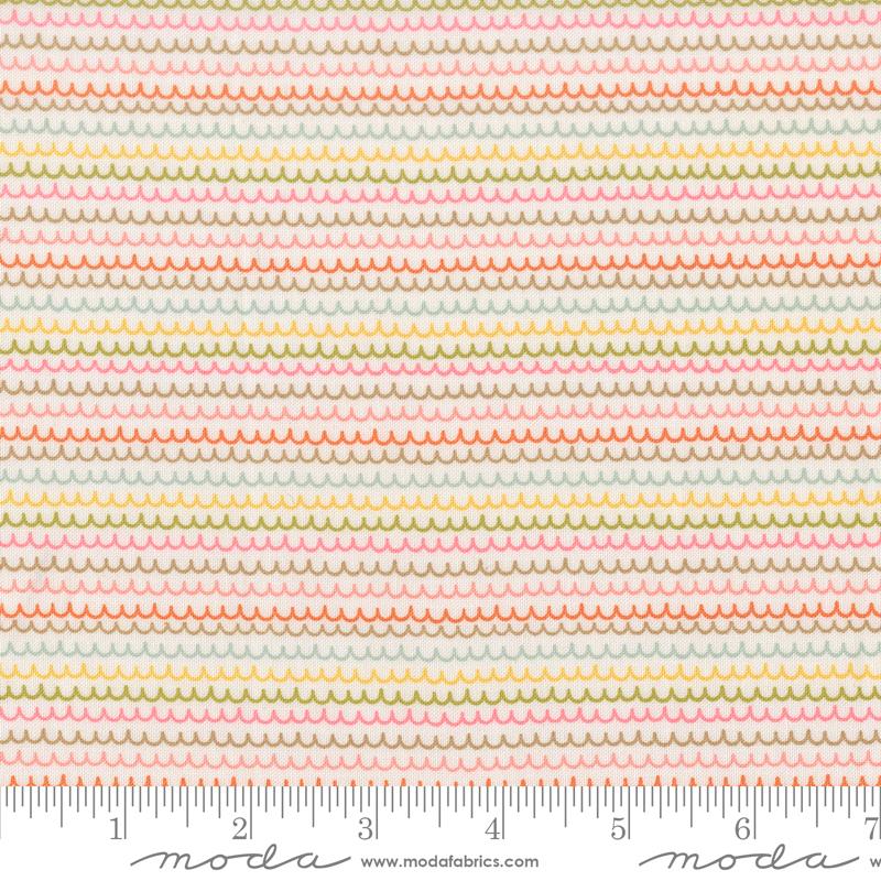 Moda - Bug Collector - Squiggle Stripes - Cloud