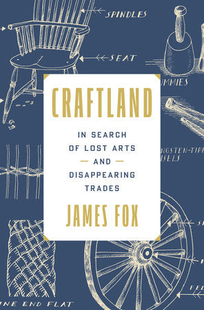 Book cover of 'Craftland' by James Fox with blue background and white text