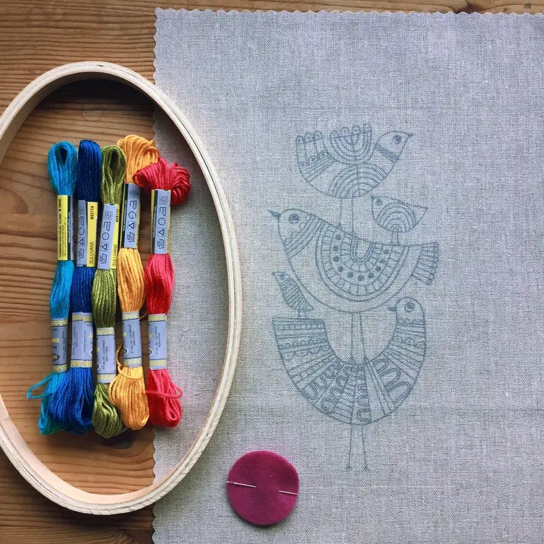 Lisa Congdon - Embroidery Kit - Birds