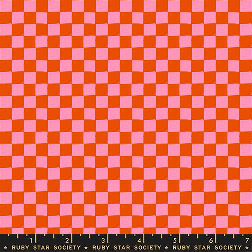 Ruby Star Society - 1 800 Calico - Checkers - Warm Red