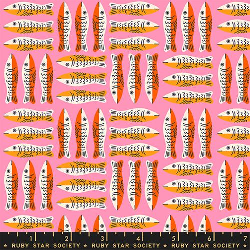 Ruby Star Society - 1 800 Calico - Little Sardines - Lucky Pink