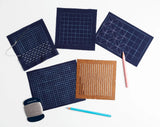 Miniature Rhino - Sashiko Grid Stencil