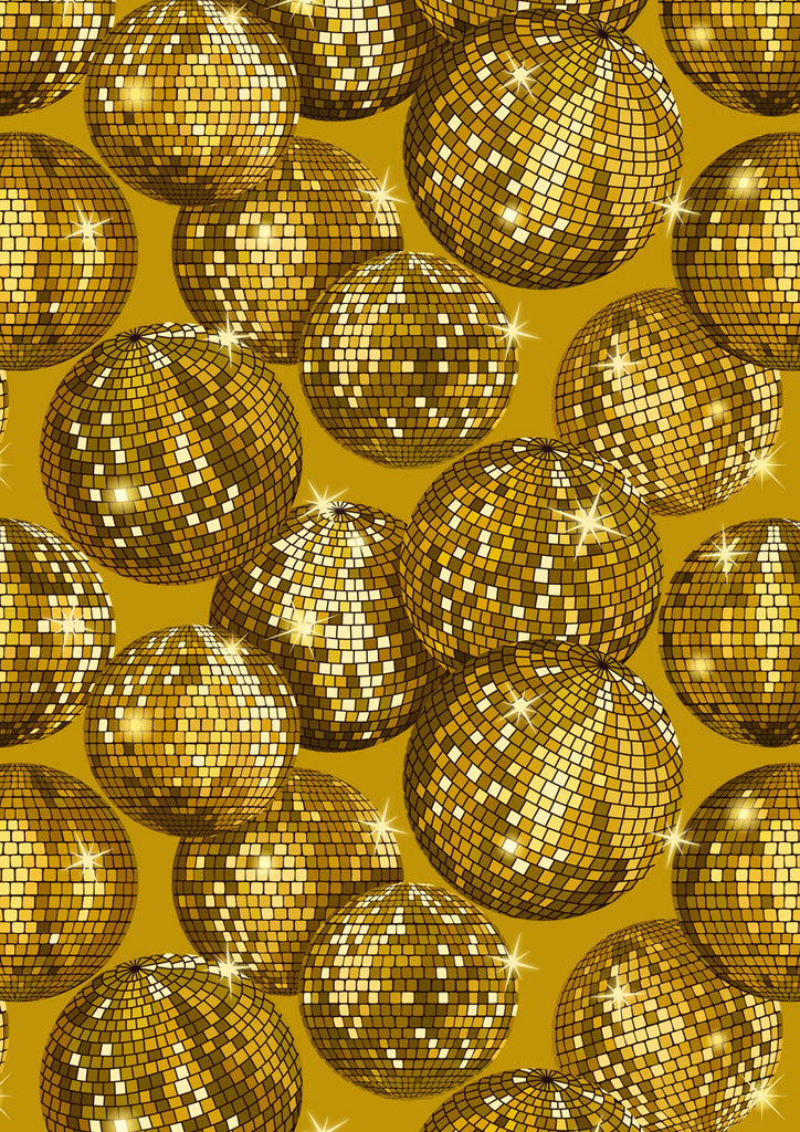 Lewis & Irene - Disco! - Disco Balls - Gold with Metallic