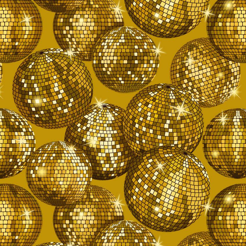 Lewis & Irene - Disco! - Disco Balls - Gold with Metallic