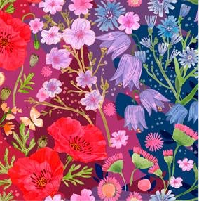 Moda - Superbloom - Wildflower Ombre - Jewel