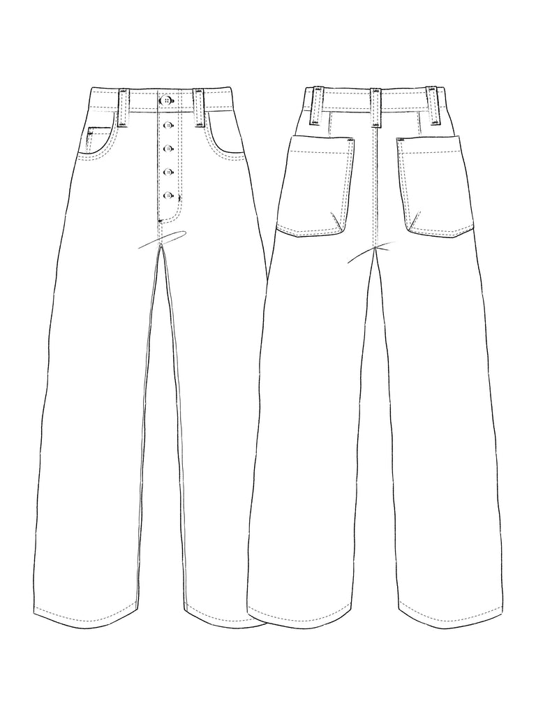 Daughter Judy - Adams Pant - PDF and Printed Pattern
