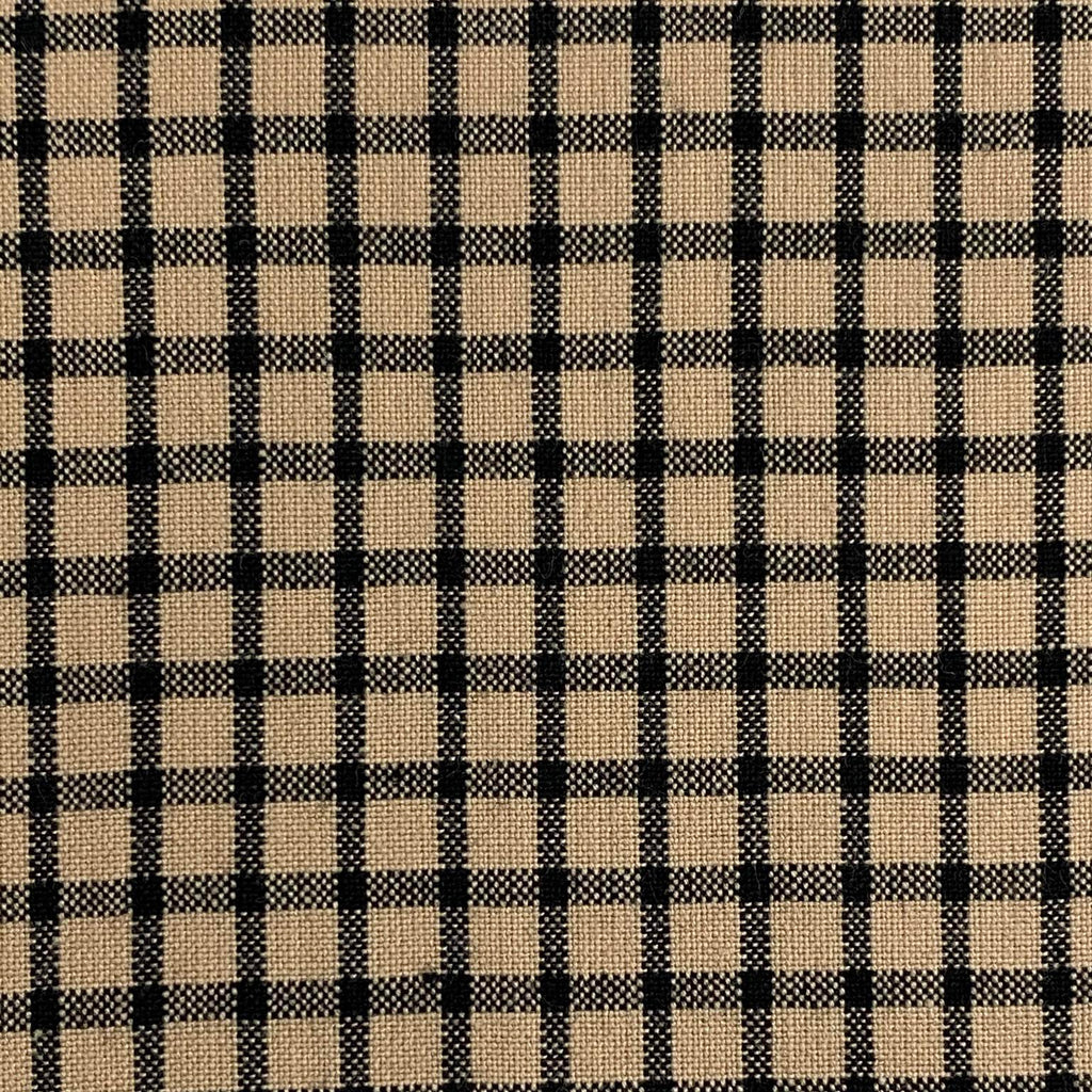 Diamond Textiles - Homespun Windowpane - Tan and Black