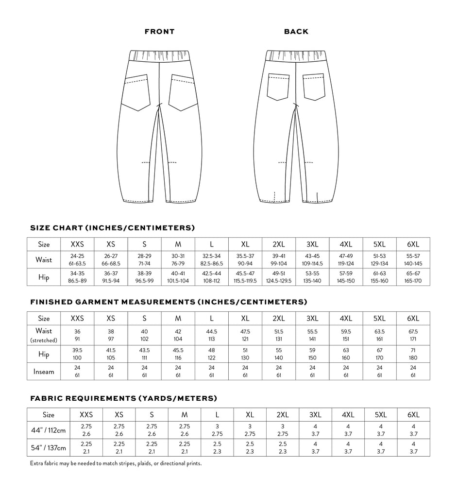 Matchy Matchy Sewing Club - Archer Work Pants - PDF and Printed Pattern
