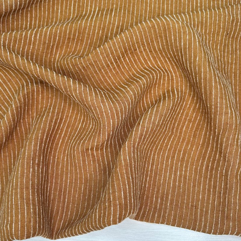 Bella Stripe - Linen Blend - Ginger