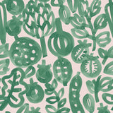 Lewis & Irene - Vegetable Patch - Pomegranate - Green
