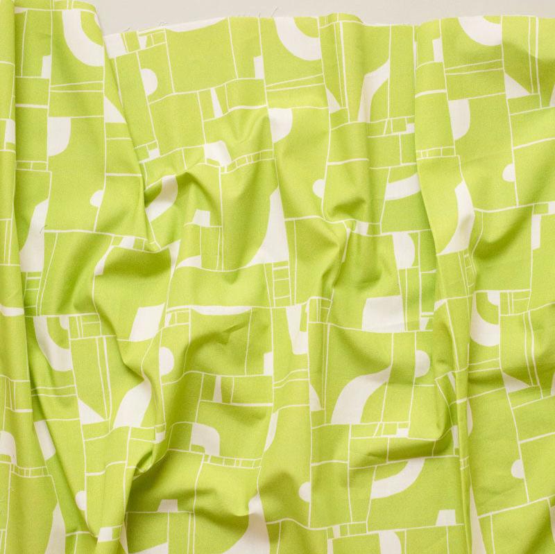 Mind the Maker - Cotton Poplin fabric - Offroad - Lime