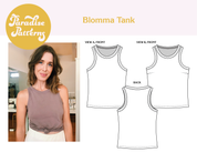 Paradise Patterns - Blomma Tank - PDF and Printed Pattern