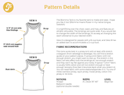 Paradise Patterns - Blomma Tank - PDF and Printed Pattern