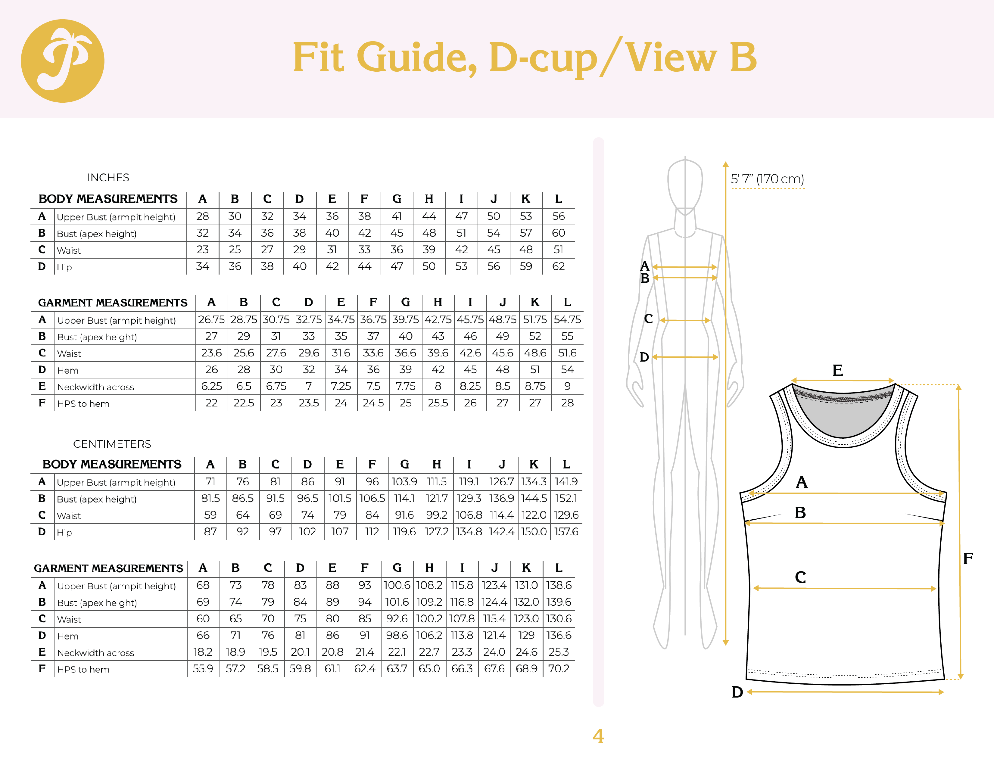 Paradise Patterns - Blomma Tank - PDF and Printed Pattern