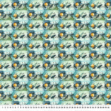 SALE - Northcott - Raven's Call - Border Stripe - Teal Multi