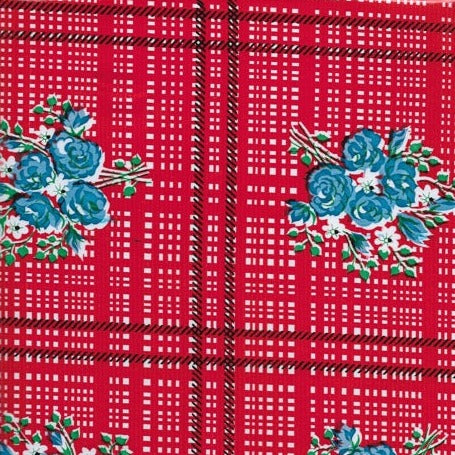 Oil Cloth - Bouquet - Red