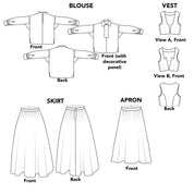 Folkwear - 147 Norwegian Bunad - PDF and Printed Pattern