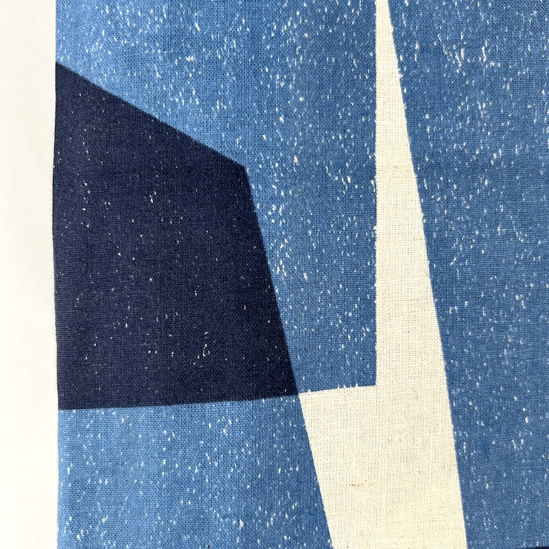 Hokkoh - Cotton/Linen Sheeting - Geometric Blues