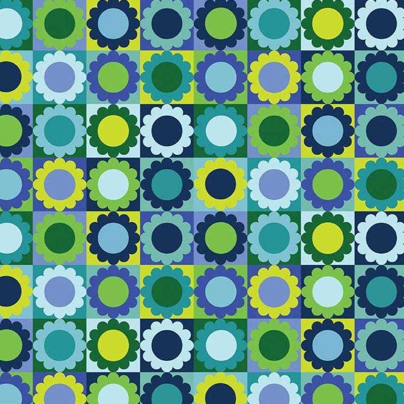 Riley Blake - Copacetic - Flower Pie - Blueberry fabric