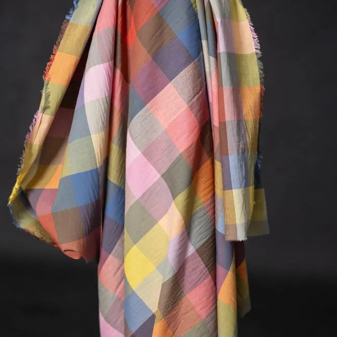 Merchant & Mills - Yarn-Dyed Cotton - Watercolor Check - Bilberry