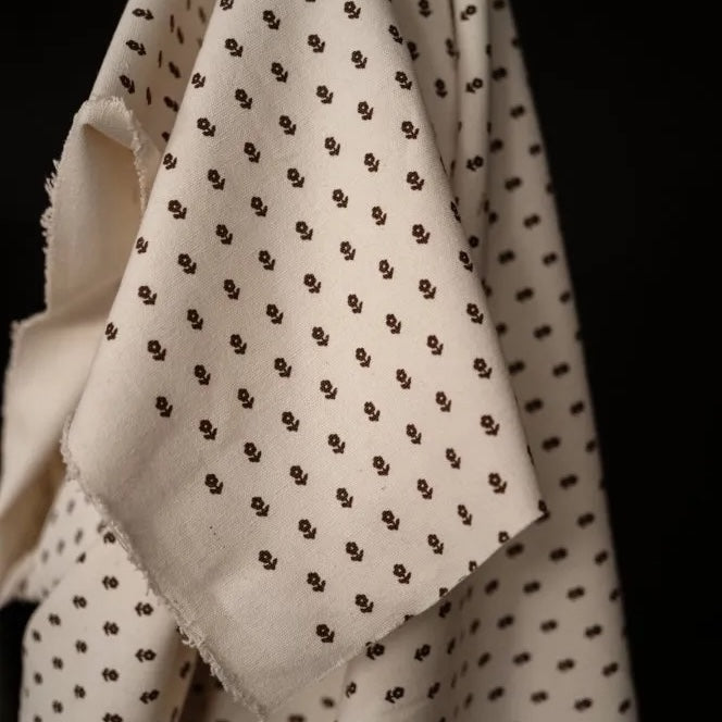 Merchant & Mills - Ditsy Canvas - Choc Drop