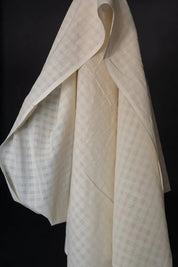 Merchant & Mills - Indian Cotton - Sheer Natural Chequered Stripe