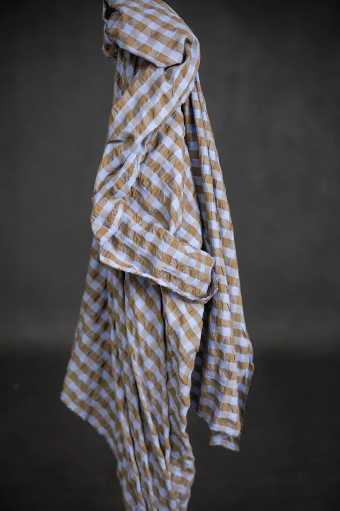 Merchant & Mills - Organic Cotton Seersucker - Gingham - Millet