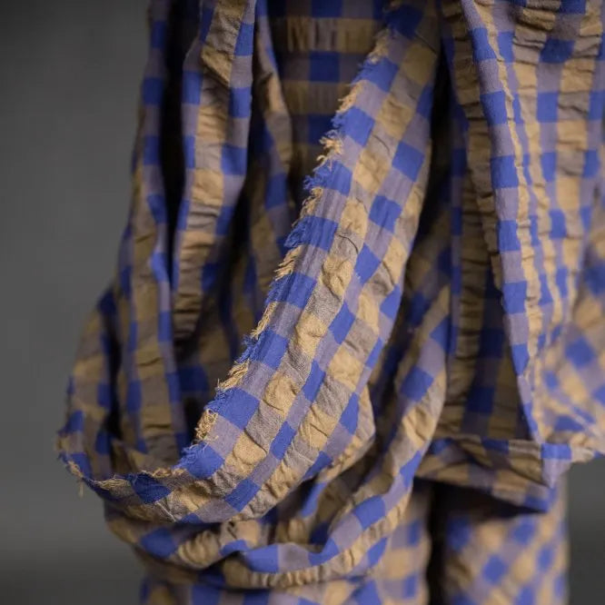 Merchant & Mills - Organic Cotton Seersucker - Gingham - Jupiter