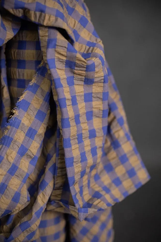 Merchant & Mills - Organic Cotton Seersucker - Gingham - Jupiter