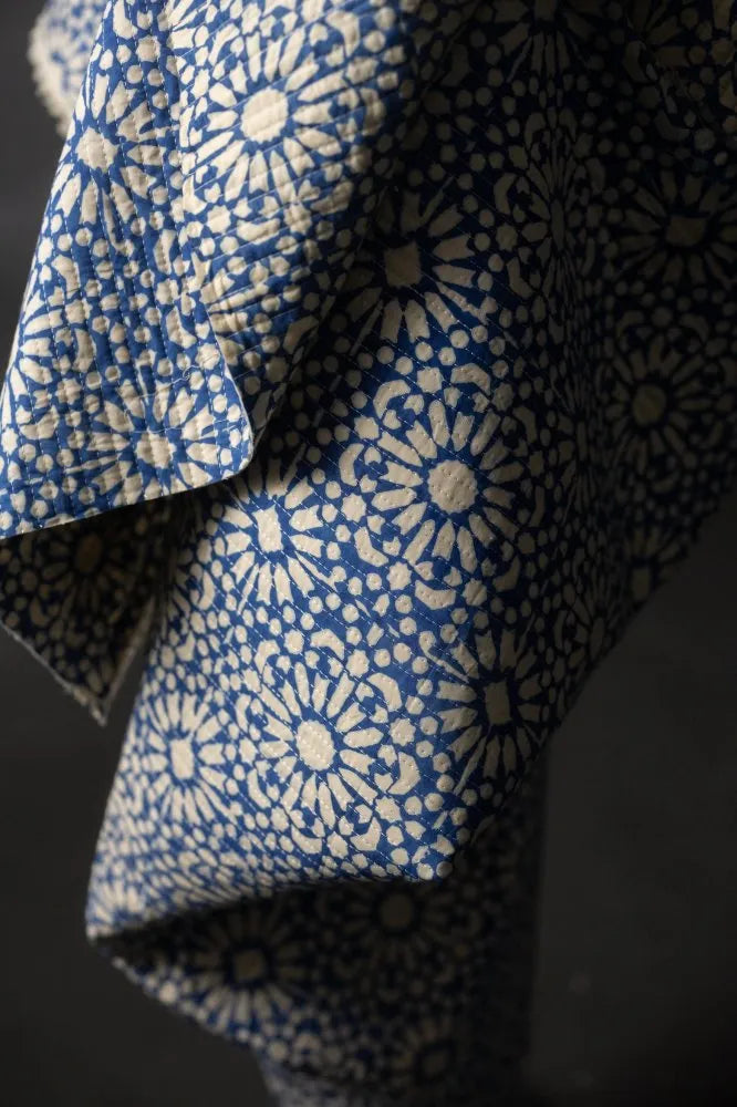 Merchant & Mills - Quilted Indian Block Print - Papercut Blue