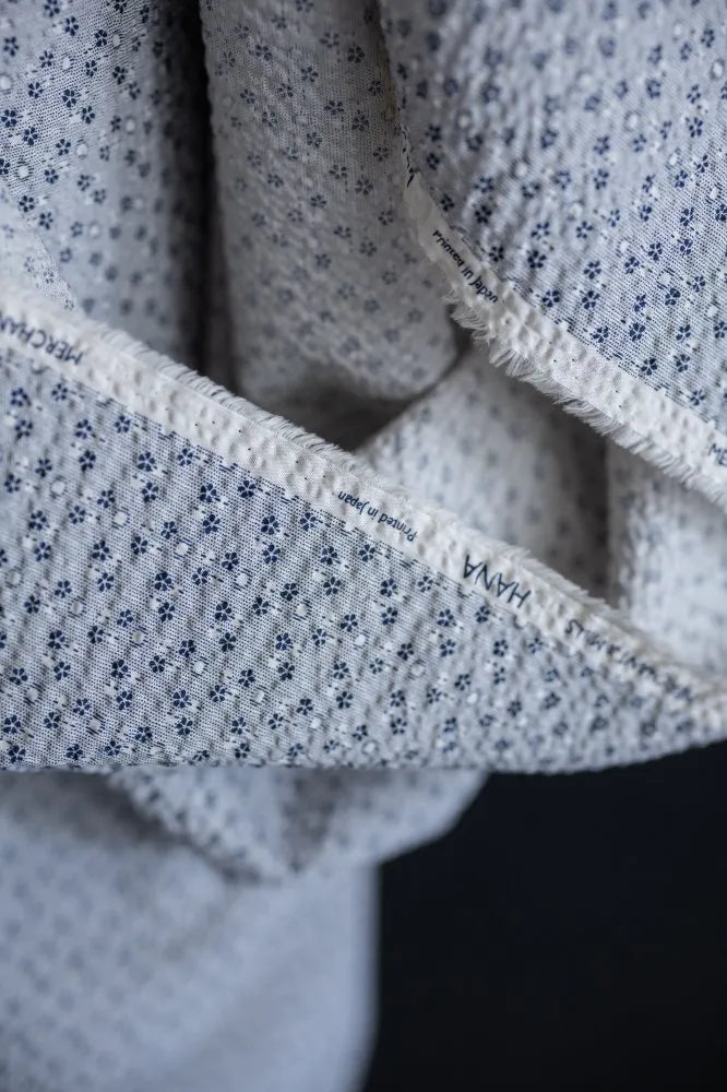 Merchant & Mills - Organic Cotton Seersucker - Hana - Bluets
