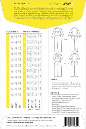 Closet Core - Blanca Flight Suit - Size 0-20