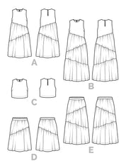 Closet Core - Azure Dress + Top + Skirt