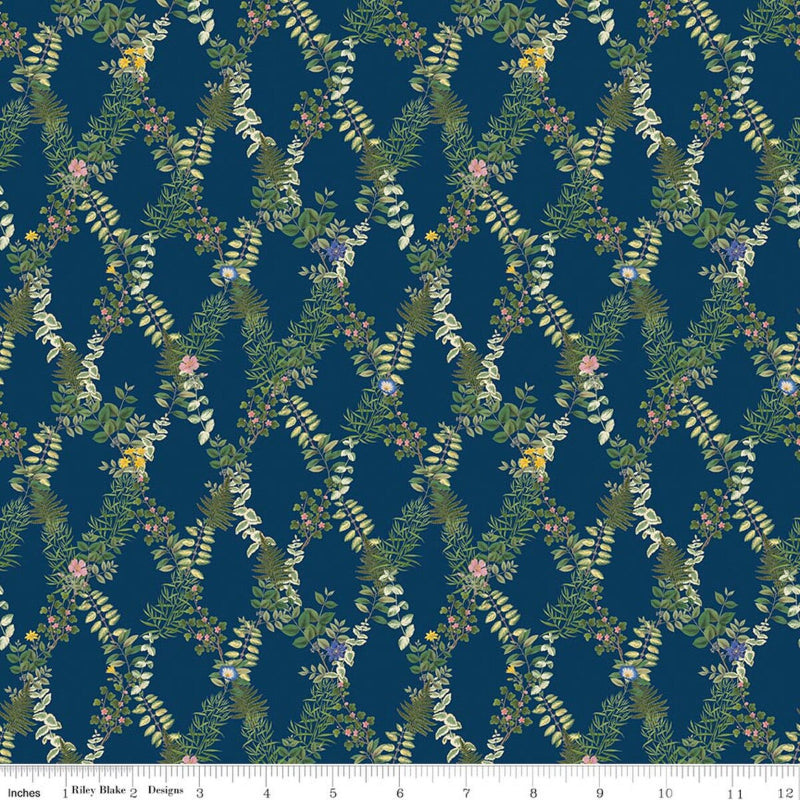 Riley Blake - Everbloom - Lattice - Navy