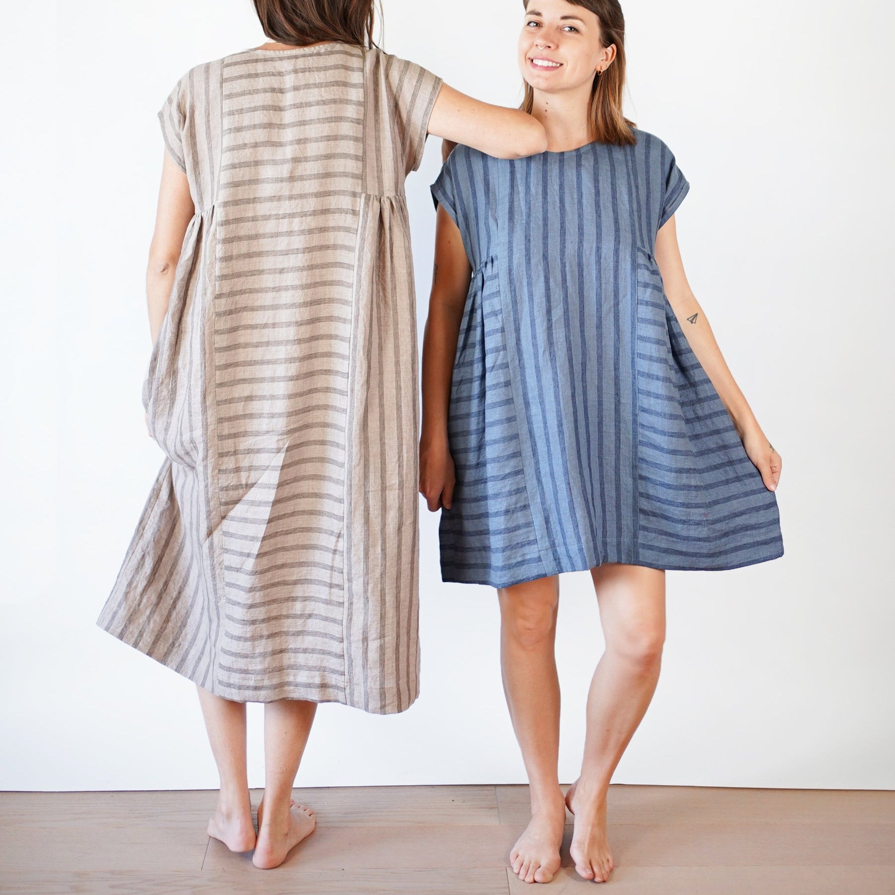 Matchy Matchy Sewing Club - Collage Gather Dress - PDF and Printed Pattern