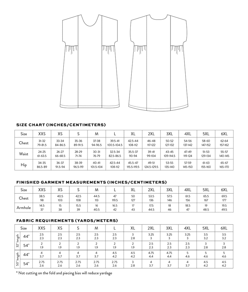 Matchy Matchy Sewing Club - Collage Gather Dress - PDF and Printed Pattern