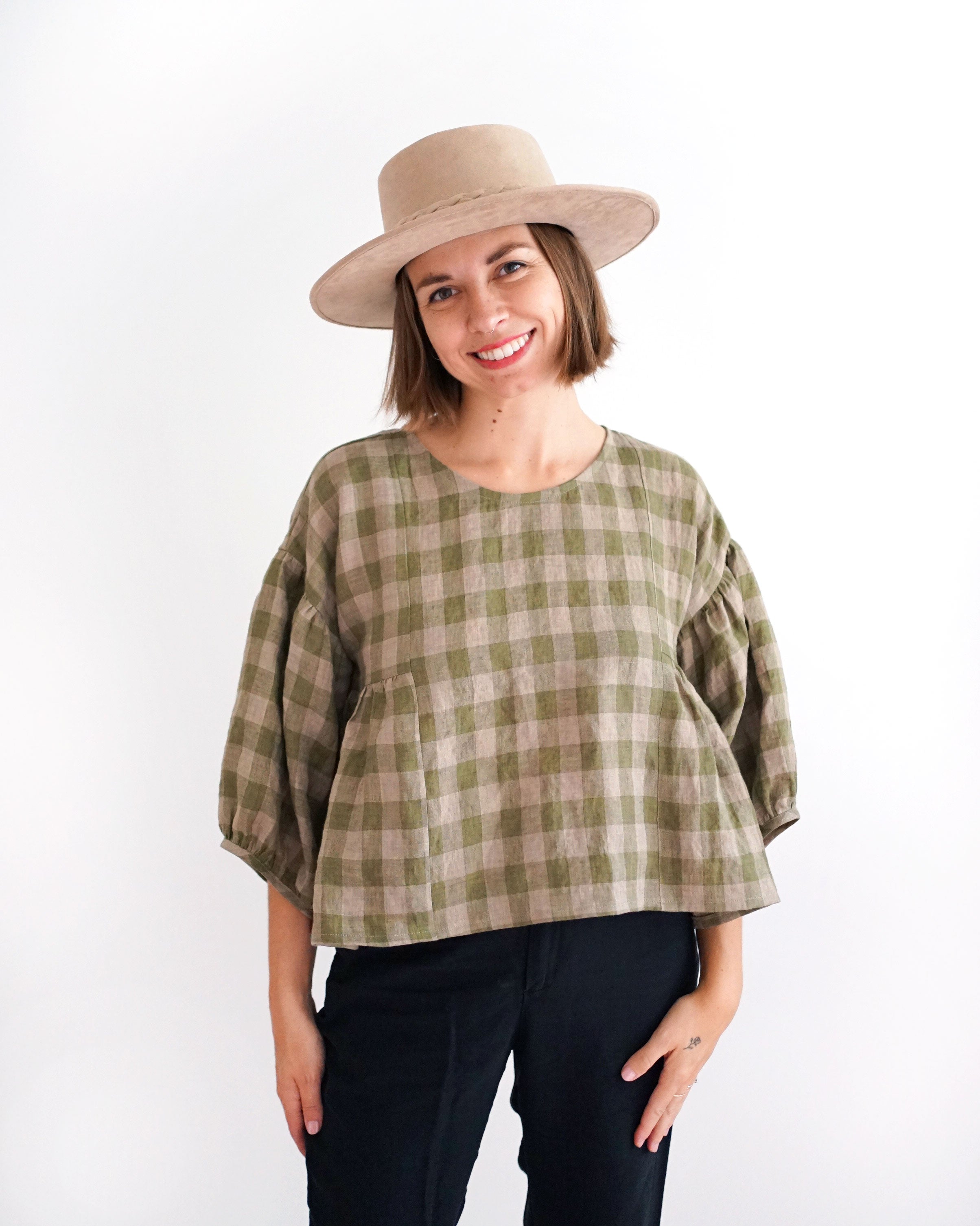 Matchy Matchy Sewing Club - Collage Gather Top - PDF and Printed Pattern