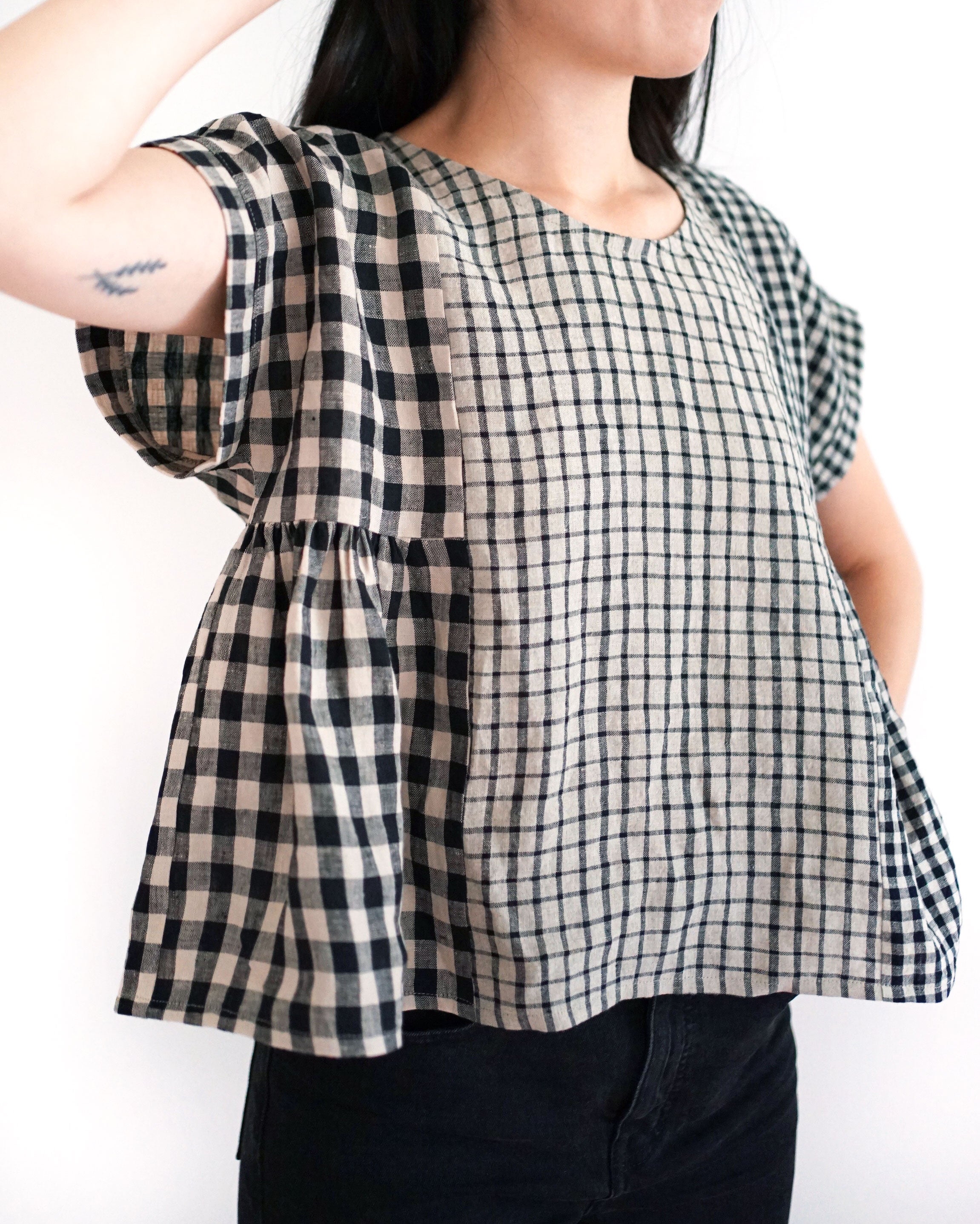 Matchy Matchy Sewing Club - Collage Gather Top - PDF and Printed Pattern