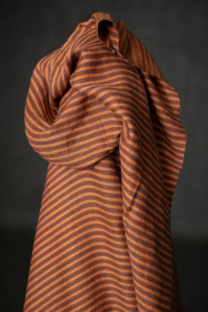 Merchant & Mills - Linen Twill - Cool Rum Stripe