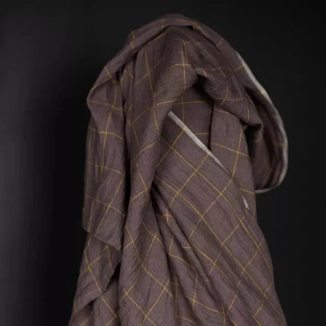 Merchant & Mills - Sophia Plum Check Linen