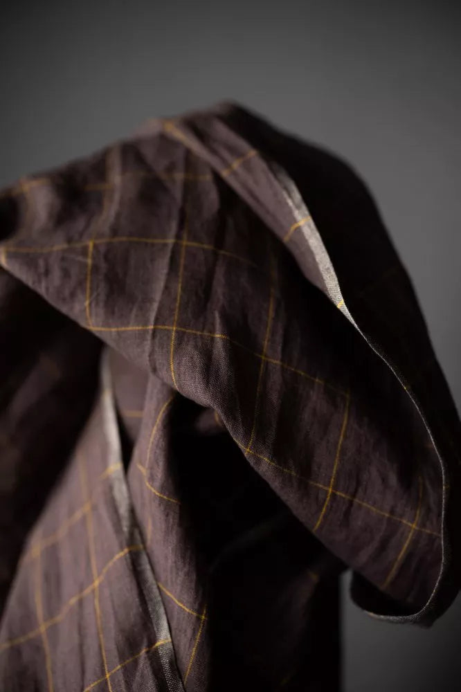 Merchant & Mills - Sophia Plum Check Linen