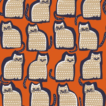 Cosmo - Cotton Canvas - Nordic - Cats