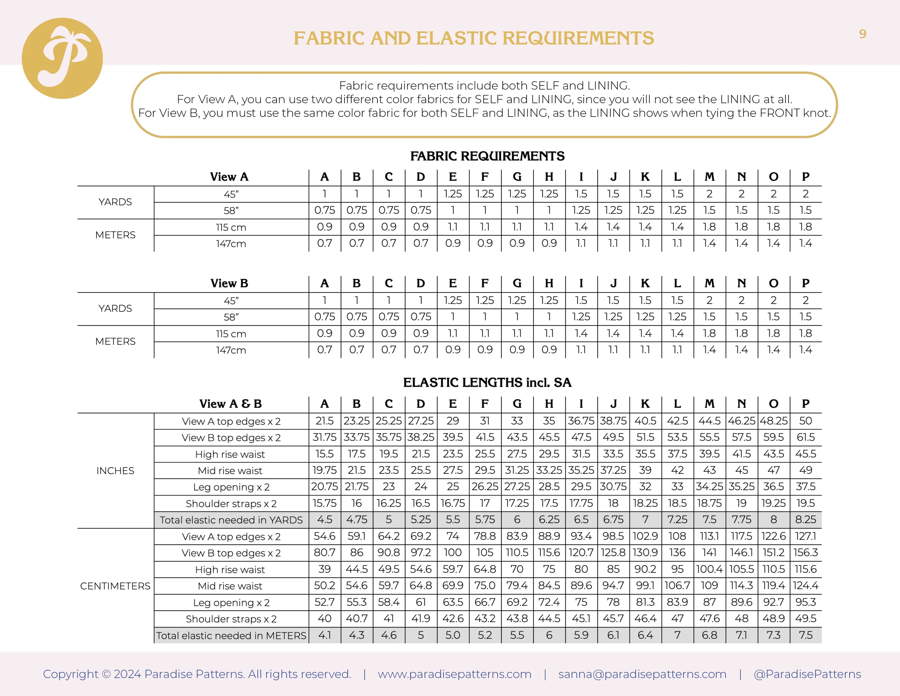 Paradise Patterns - Cowrie Kini - PDF and Printed Pattern