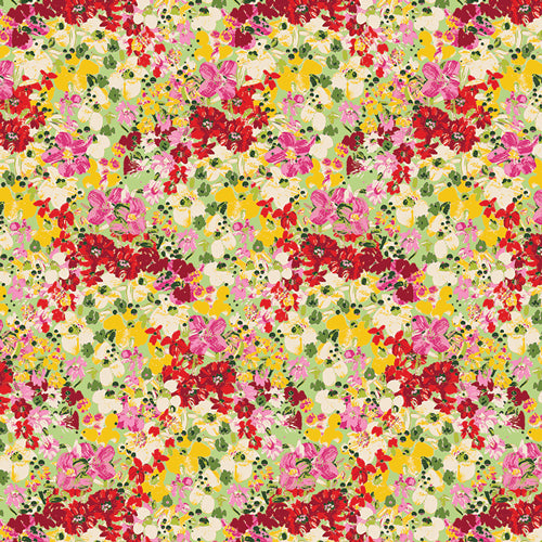 Art Gallery -  Charlotte's Garden - Blooming Hills Summer - Multicolored Floral